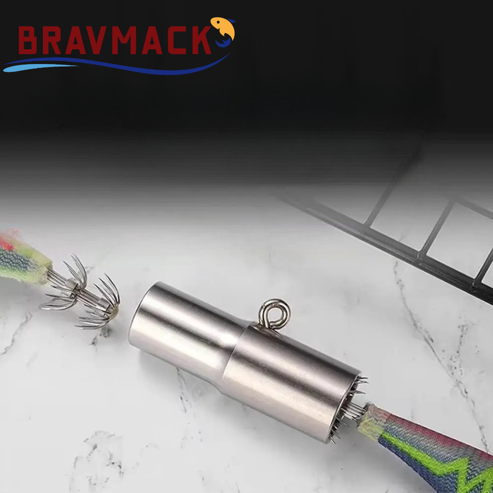 Fishing Hook Stainless Steel - BRAVMACK إبرة تصحيح خطاف الحبار، أداة